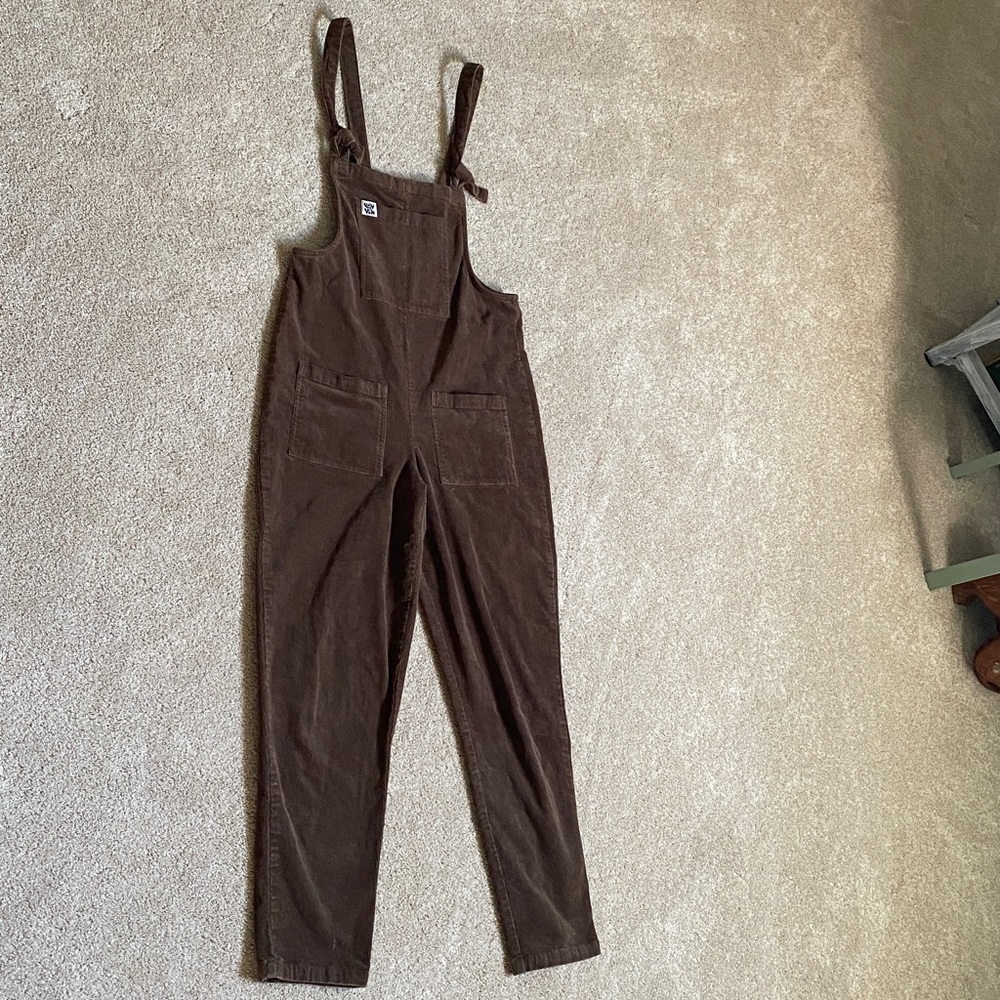 Lucy & Yak Brown Corduroy Overalls/Dungarees - Picture 9 of 14